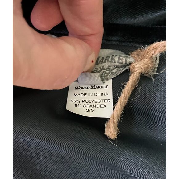 NWT World Market velour one sleeve pullover top - Picture 5 of 9